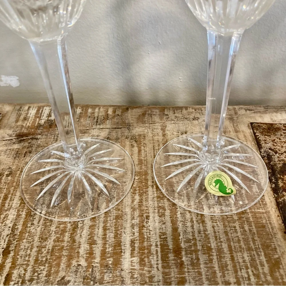 Set of 4 Waterford Laurel Water Goblets 8.5” Tall Crystal Made in Germany